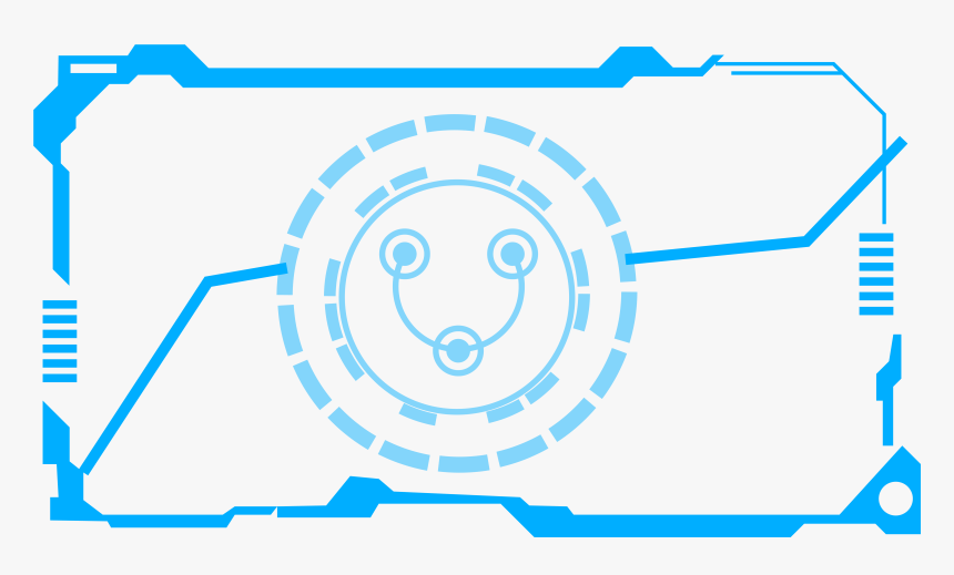 Border Future Blue Technology Png And Vector Image - Future Border Png, Transparent Png
