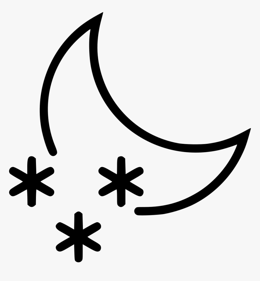 Nighttime Snow - Snow And Rain Icon, HD Png Download