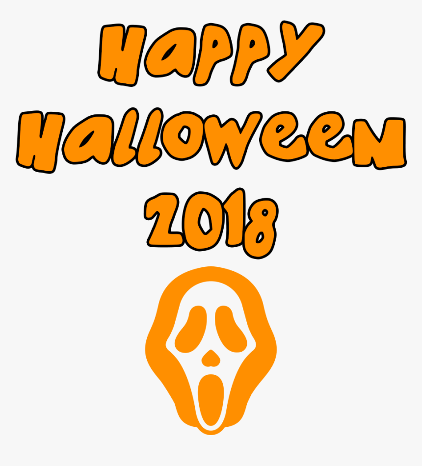 Happy Halloween 2018 Scary Mask - Portable Network Graphics, HD Png Download