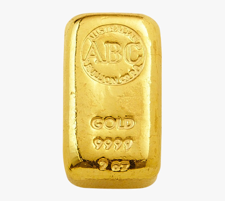 2 Oz Abc Bullion Gold Bar, HD Png Download