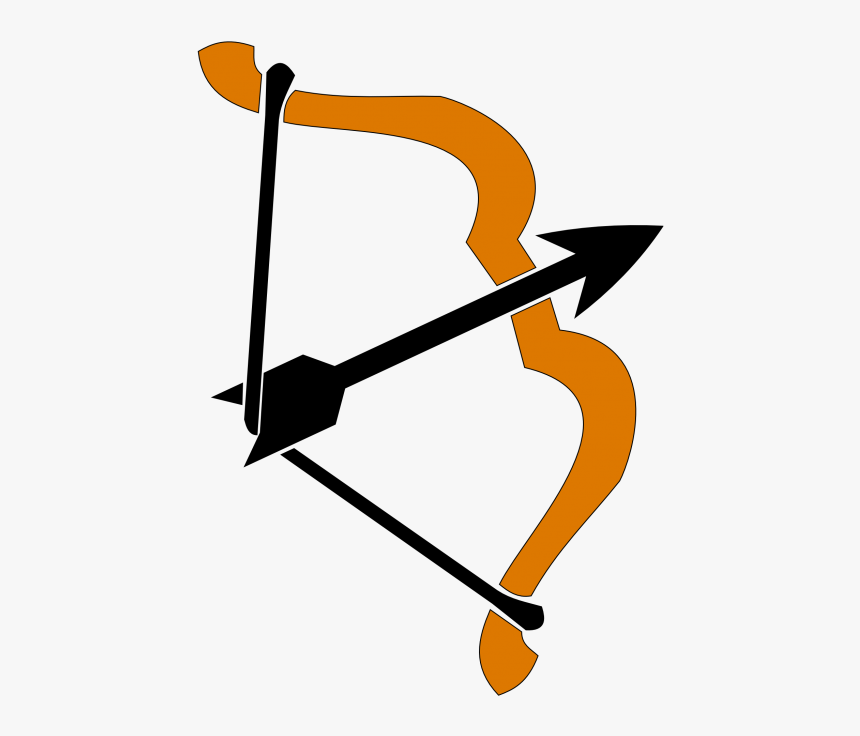 Bow Arrow Png Transparent Image - Bow And Arrow Png, Png Download