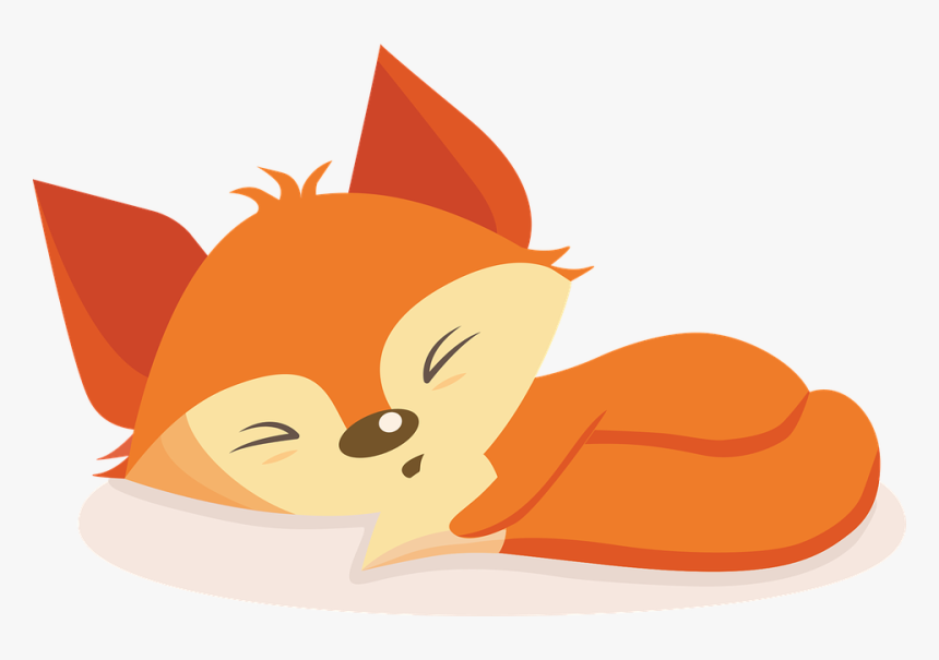 Fox, Redhead, Dream, Fauna, Forest, Vacation, Cute - Cute Sleeping Baby Fox Art, HD Png Download