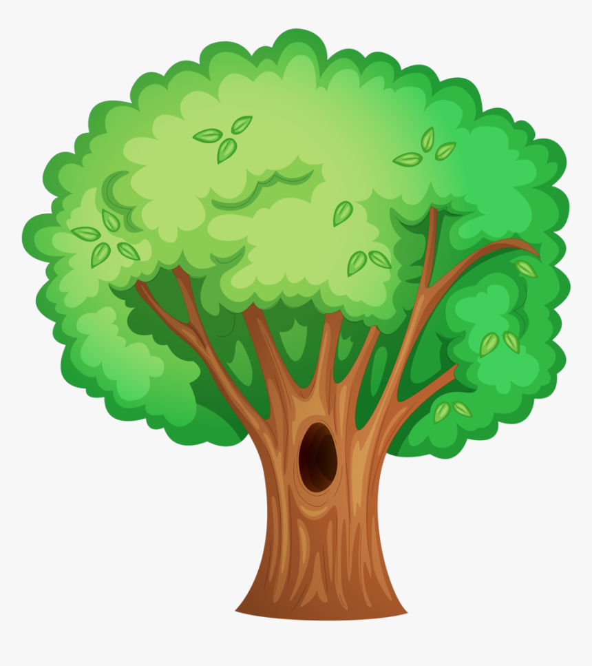 Arbol Con Agujero Dibujo, HD Png Download