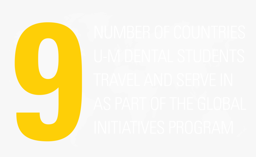 Number Of Countries U-m Dental Students Serve In As - World Map, HD Png Download