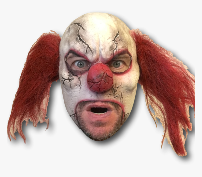 Scary Cracked Clown Mask - Scary Faces Png Clown, Transparent Png