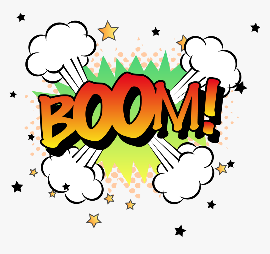 Transparent Explosion Clipart Black And White - Cartoon, HD Png Download