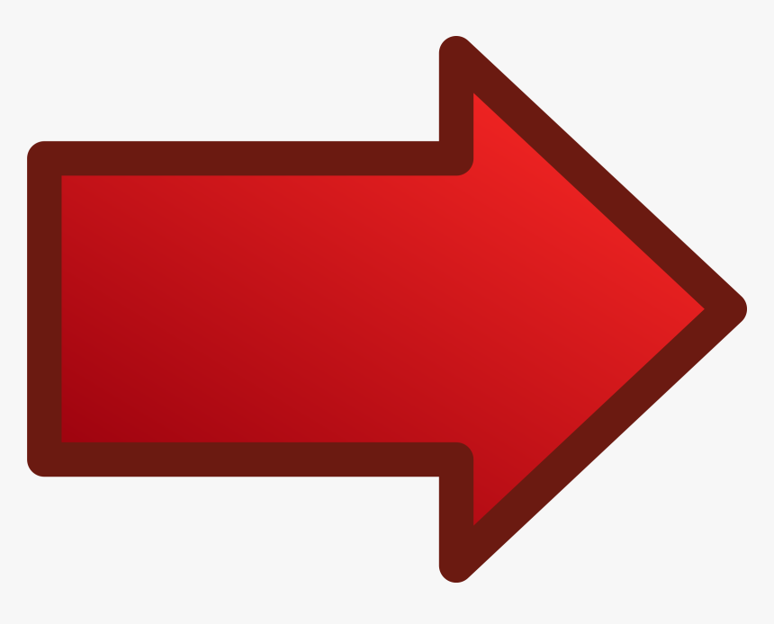 Flecha Roja Png - Red Arrow Png Right, Transparent Png