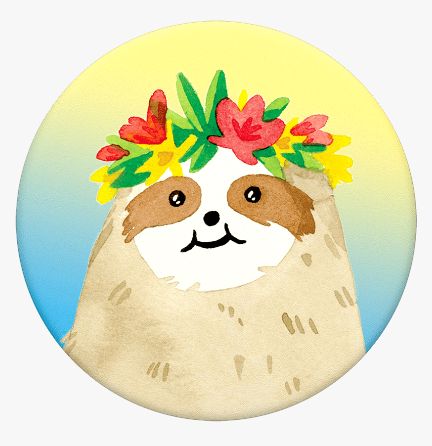 Aloha Sloth Gradient Popsocket, HD Png Download