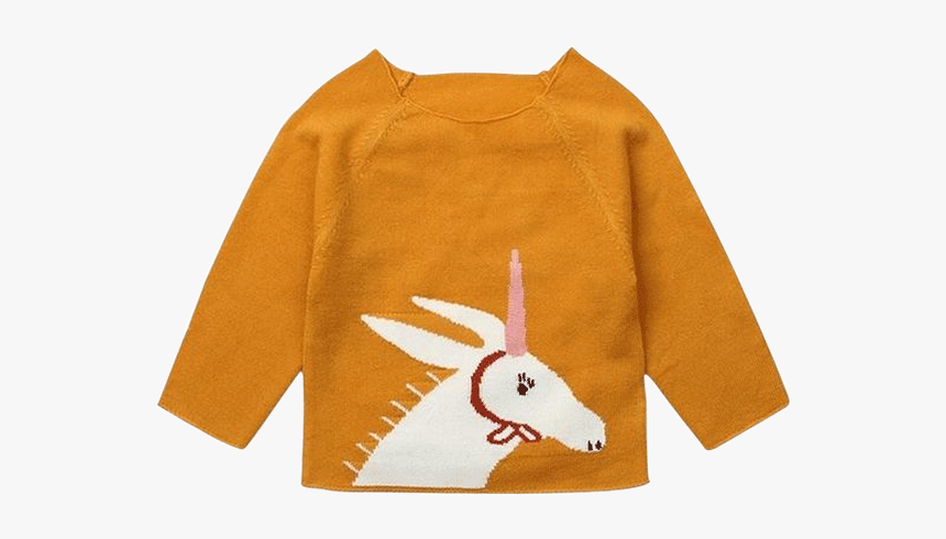 Baby Unicorn Knitted Sweater - Giraffe, HD Png Download