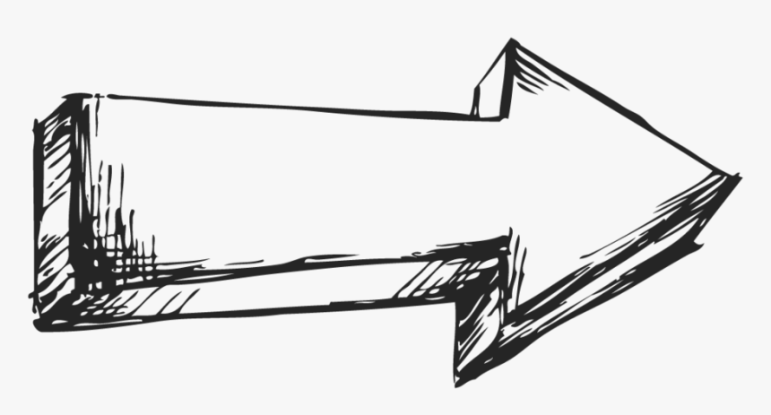 Right Arrow Drawing, HD Png Download