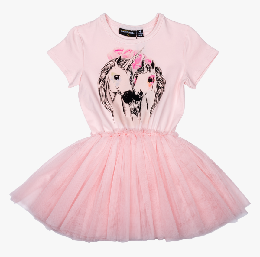 Rock Your Baby Unicorn Love Ss Circus Dress Dresses - Girl, HD Png Download