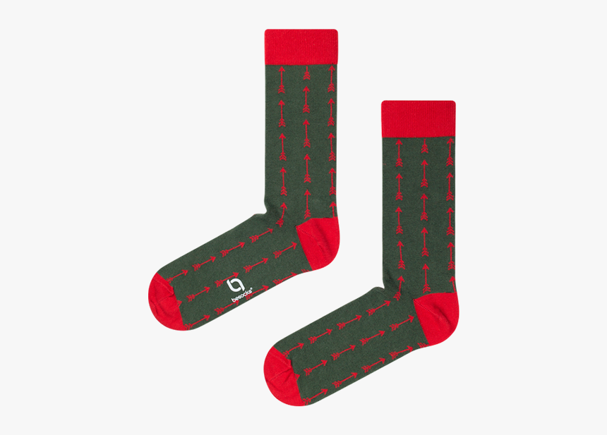 Calcetines De Algodón De Color Verde Militar Con Flechas, HD Png Download