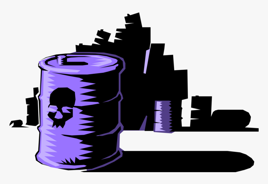 Vector Illustration Of Toxic Waste Dump Environmental - Chemical Waste Dump Illustration Png Vector, Transparent Png