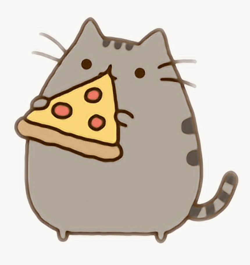Pizza Kawaii Cliparts Transparent - Pusheen Cat, HD Png Download