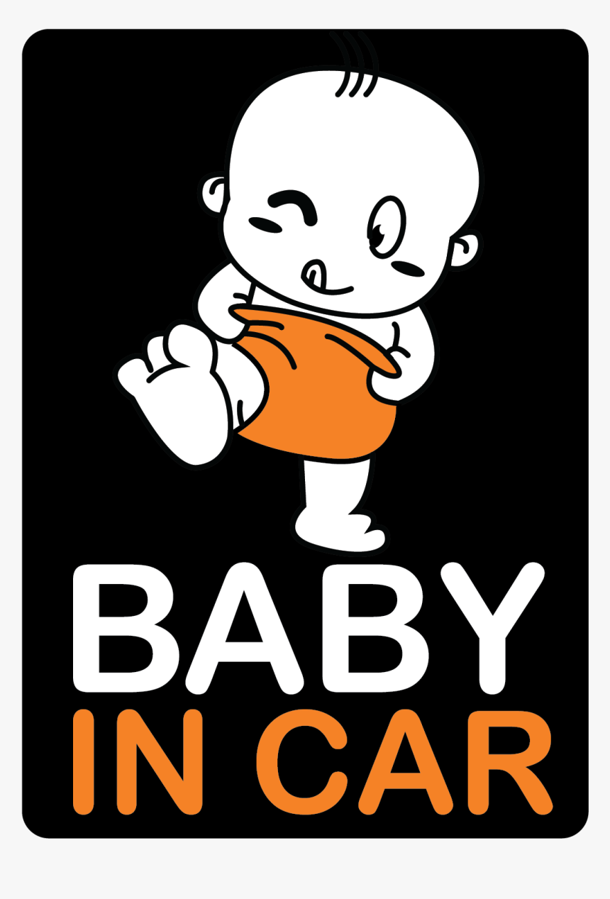 Sticker Baby In Car, HD Png Download