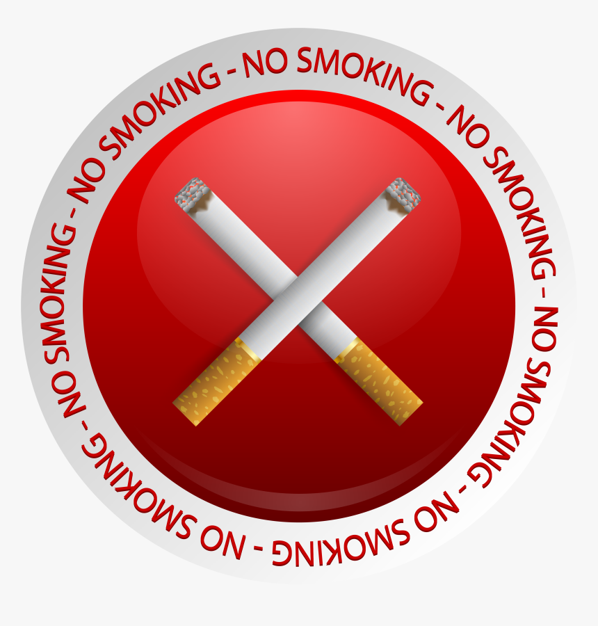 No Smoking Prohibition Png Clipart - Carmine, Transparent Png