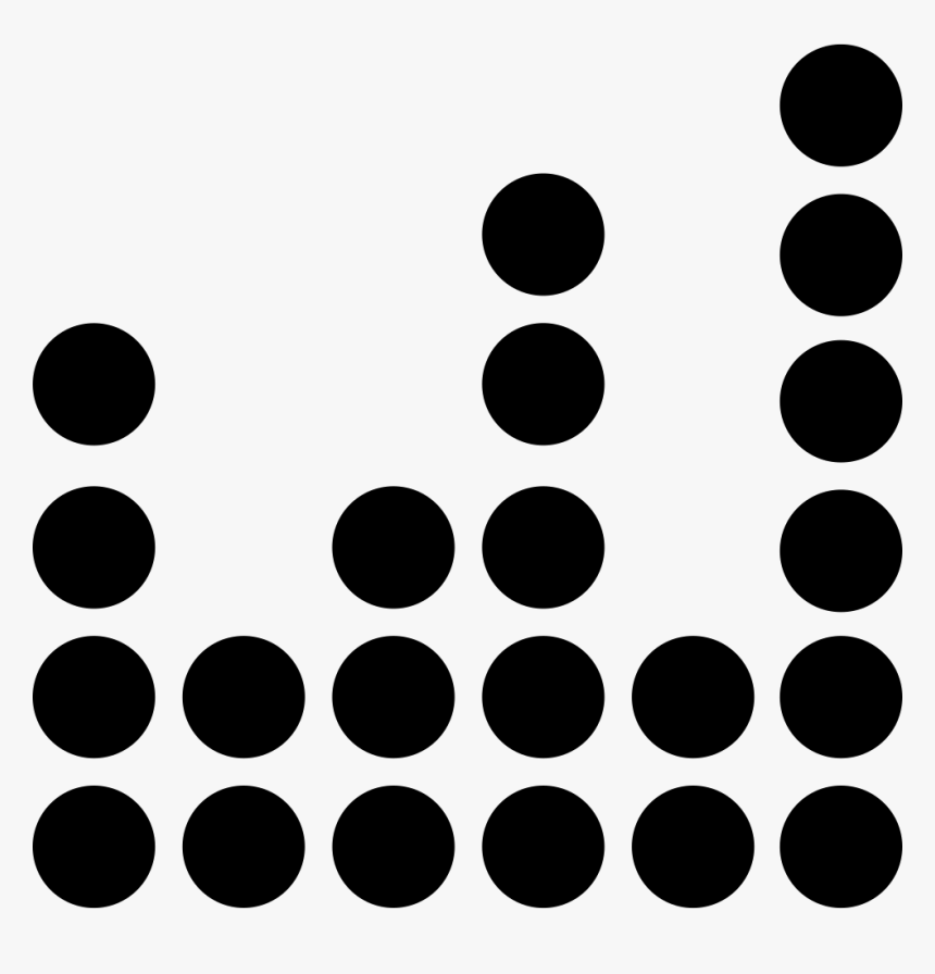 Sound Bars Formed By Small Circles - Circles In A Line Svg, HD Png Download