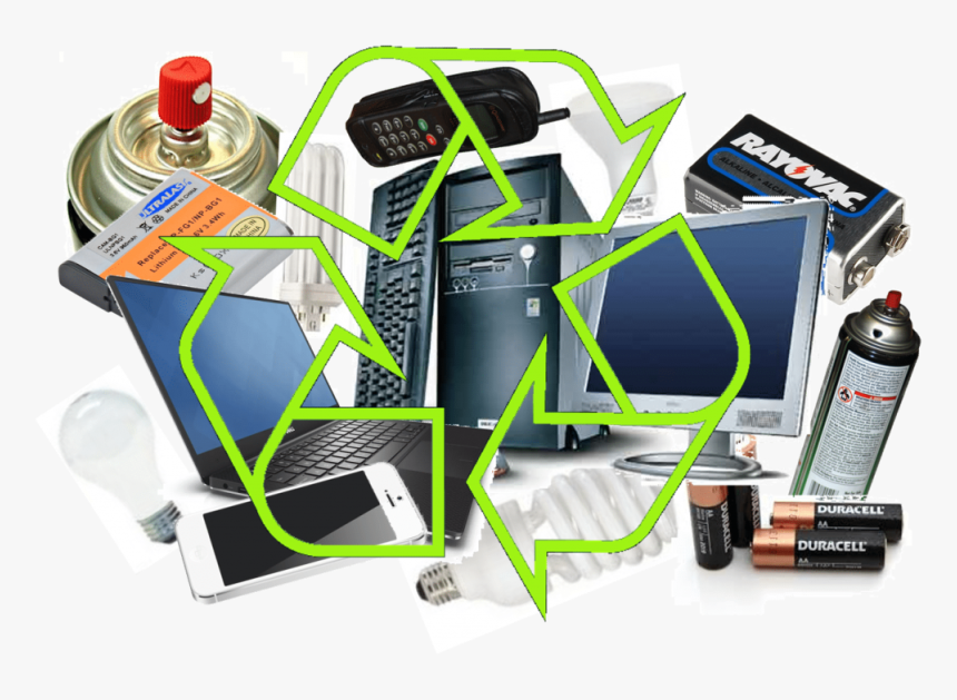 Recycling Symbol In Front Of Examples Of Universal - Gadget, HD Png Download