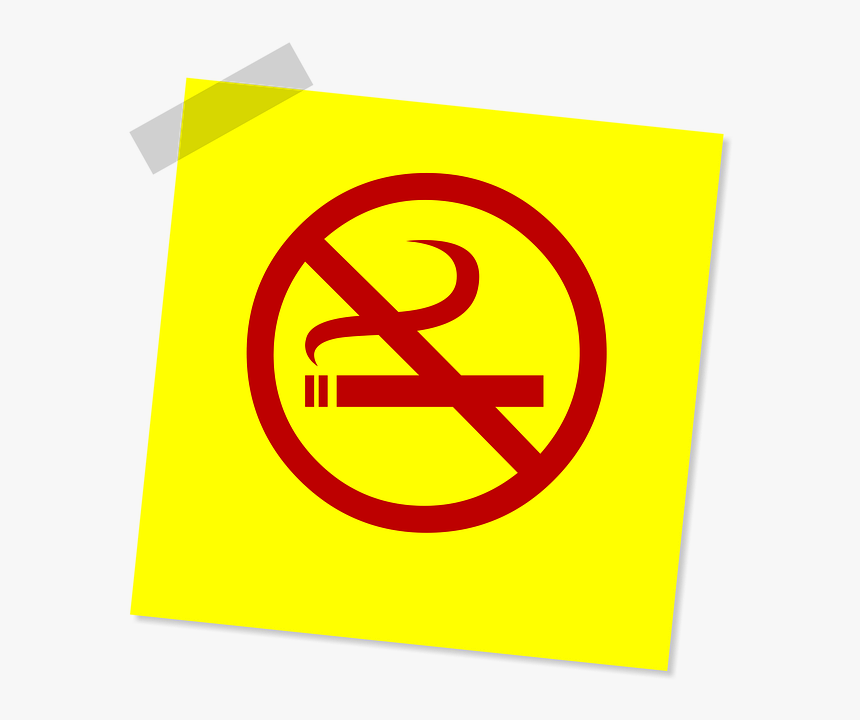 No Smoking, Stop Smoking, Addiction, Tobacco, Symbol - Yellow Thank You For Not Smoking, HD Png Download