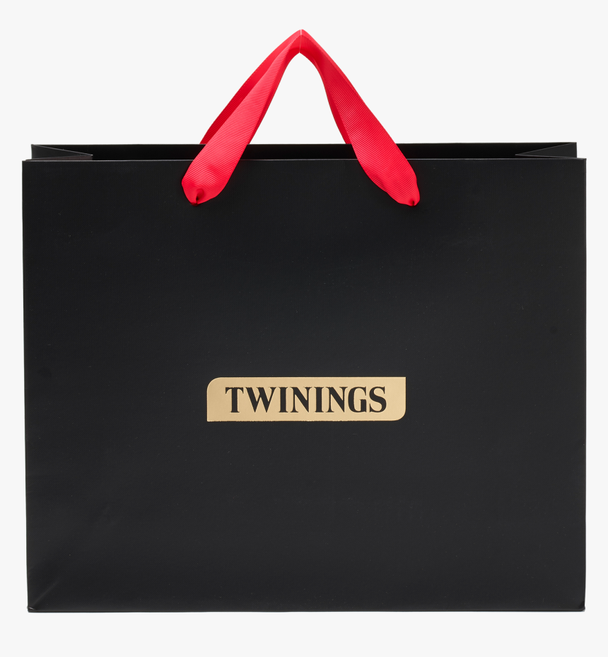 Black Ribbon Handle Gift Bag, HD Png Download