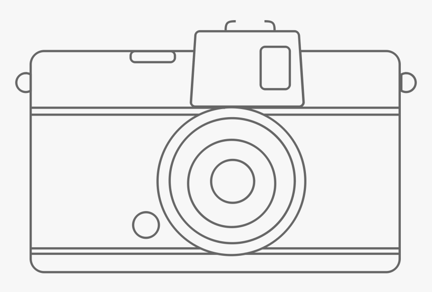 Compact Camera Line Art Clip Arts - Shooting Target, HD Png Download