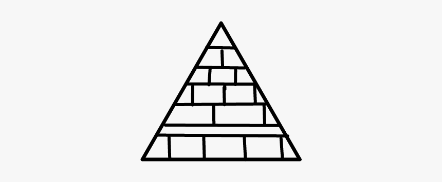 #black&white #tumblr #piramide #triangle - Triangle, HD Png Download