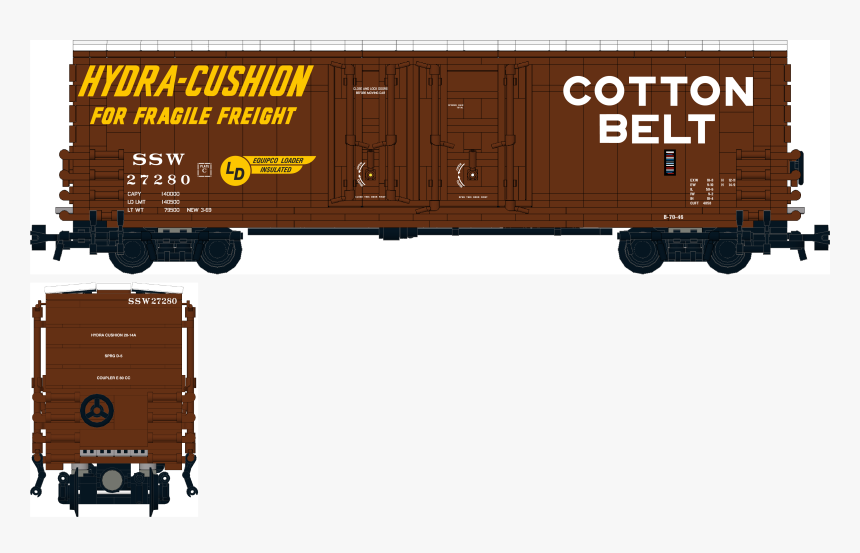 Brick Model Railroader Pacific Car And Foundry Boxcar, HD Png Download