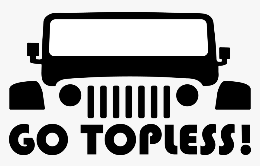 Jeep Clipart Vinyl Decal - Jeep Topless Day 2019, HD Png Download