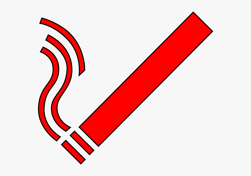 A4 No Smoking Signs To Print - Cigarette Clipart Black And White, HD Png Download