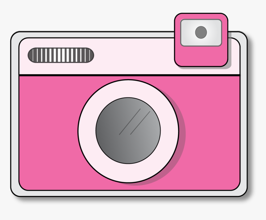 Pink Camera Png - Cute Camera Clipart Png, Transparent Png