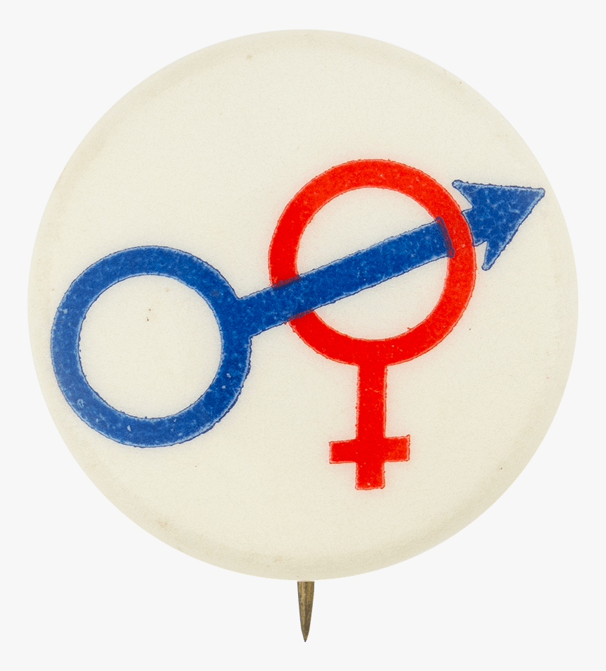 Male And Female Symbols Social Lubricator Button Museum - Male Symbol Going Through Female Symbol, HD Png Download