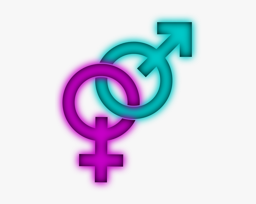 Female, Male, Interlinked, Symbol - Male Female Symbol Png, Transparent Png