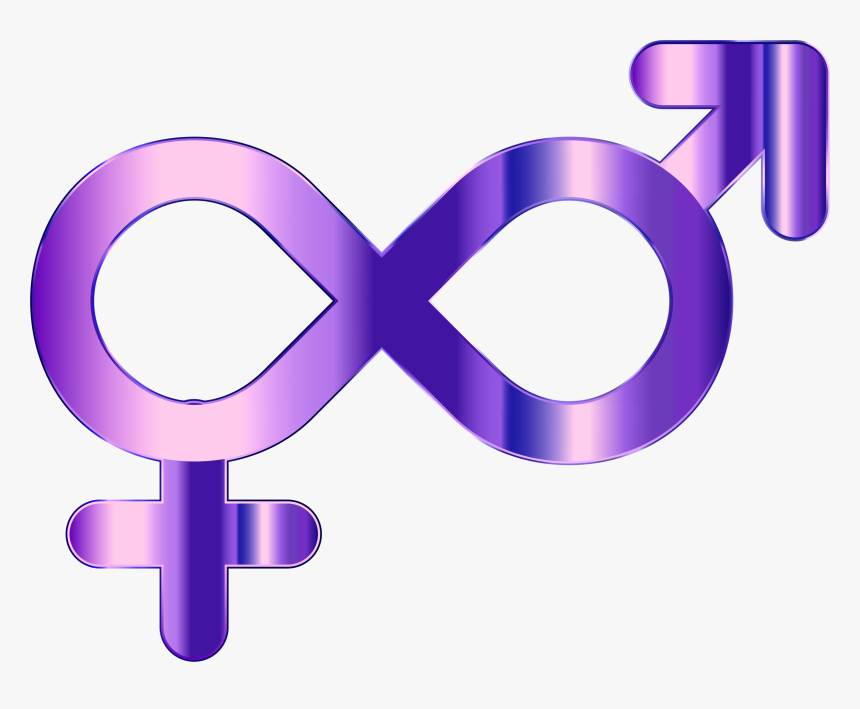 Male Female Symbols Gold Clipart , Png Download - Male And Female Symbols Golden, Transparent Png
