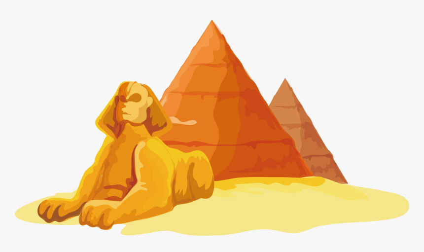 Great Sphinx Of Giza Egyptian Pyramids - Pyramids Of Egypt Clipart, HD Png Download