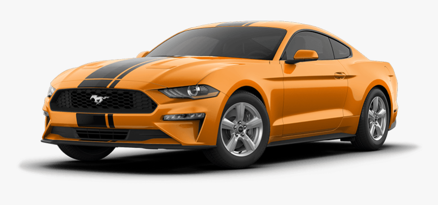 Picture Of 2019 Ford Mustang Hero Options Shown - 2019 Ford Mustang Orange Fury, HD Png Download
