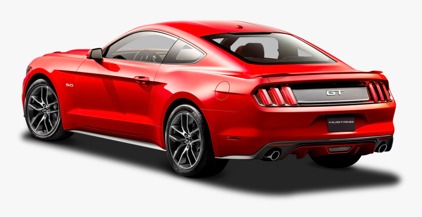 Back Of Car Png - Mustang Car Back Side, Transparent Png