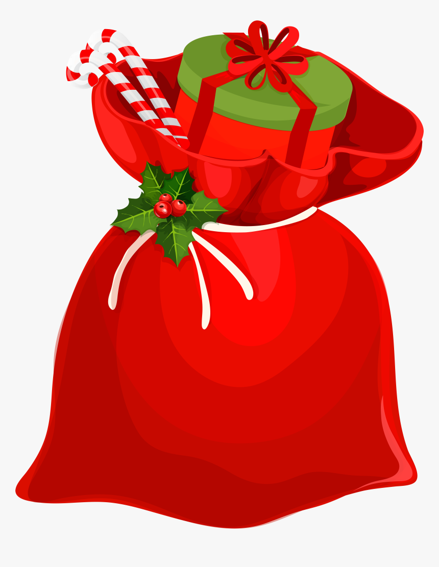 Christmas Santa Bag Png Clip Art Image, Transparent Png
