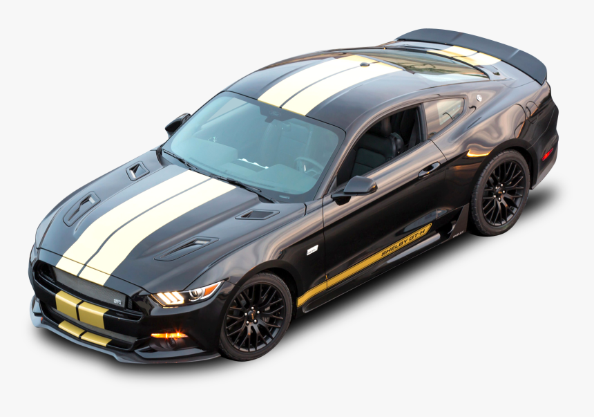 Black Ford Shelby Gt H Top View Car - Hertz Mustang, HD Png Download