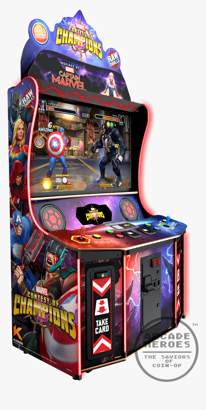 Contest Of Champions By Kabam, Raw Thrills And Dave - Marvel Contest Of Champions Dave And Busters, HD Png Download