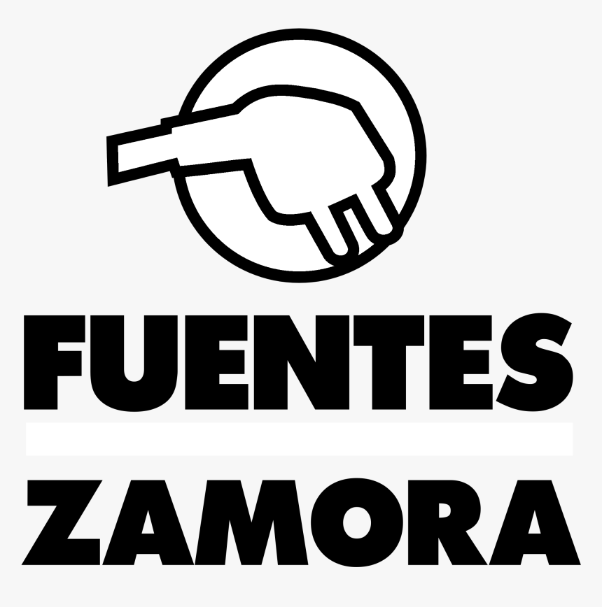 Electricidad Fuentes Zamora Logo Black And White - Poster, HD Png Download