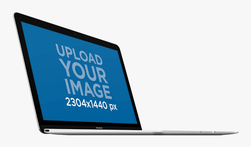 Macbook Mockup Sided - Flat Panel Display, HD Png Download