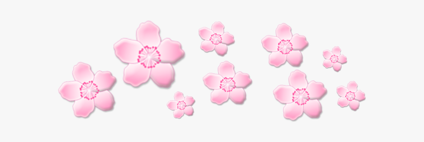 #freetouse #cute #png #sakura #flower #pink #crown - Transparent Blue Aesthetic Stickers, Png Download