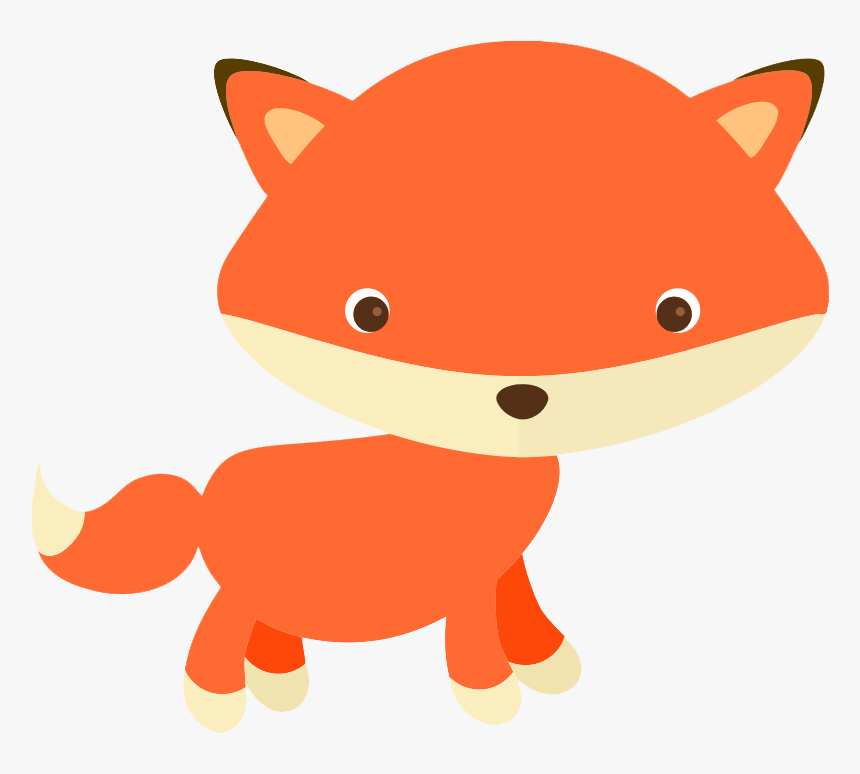 Free Cute Fox Clip Art - Cute Fox Clipart Free, HD Png Download