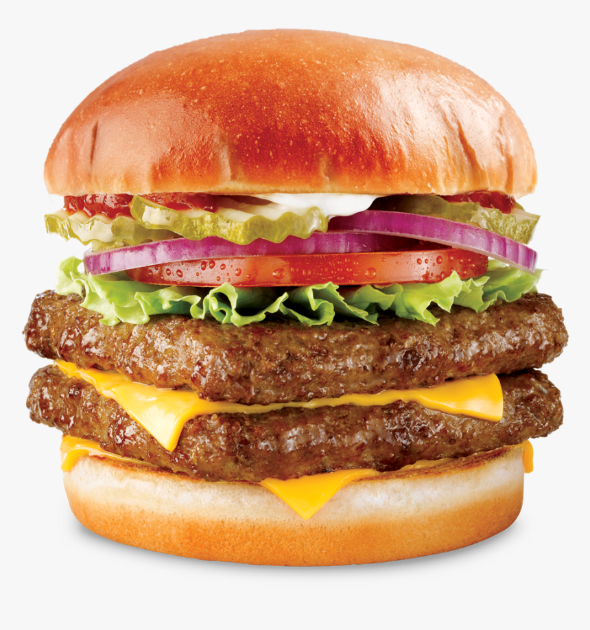 Hamburger Cheeseburger Wendy S Burger King Food - Wendy's Burger, HD Png Download