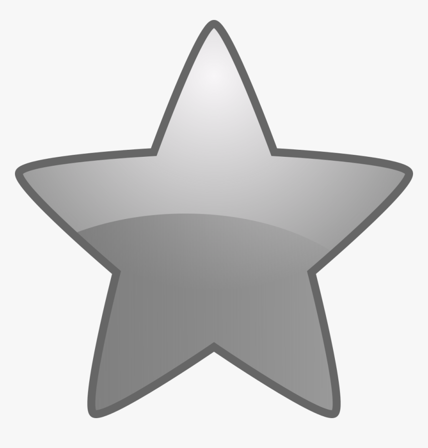 Silver Star Background Png Image - Silver Star Emoji, Transparent Png
