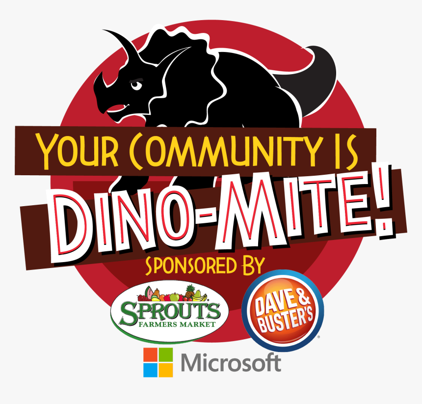 Dino-mite Contest Graphic Sponsored By Sprouts, Dave - Graphic Design, HD Png Download