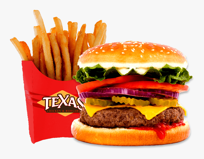 Cheeseburger With Fries Png - New York Chicken Burgers, Transparent Png