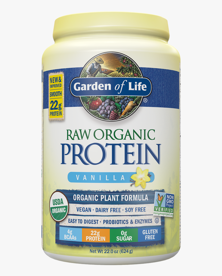 Garden Of Life Raw Organic Protein Vanilla, HD Png Download
