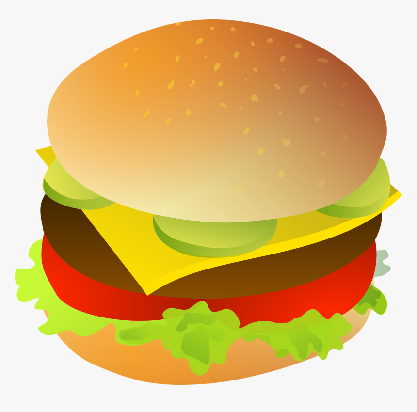 Cheese Burger Clip Art, HD Png Download