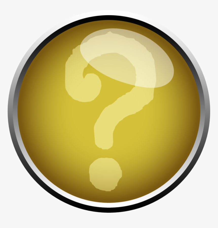 Transparent Yellow Question Mark Png - Circle, Png Download